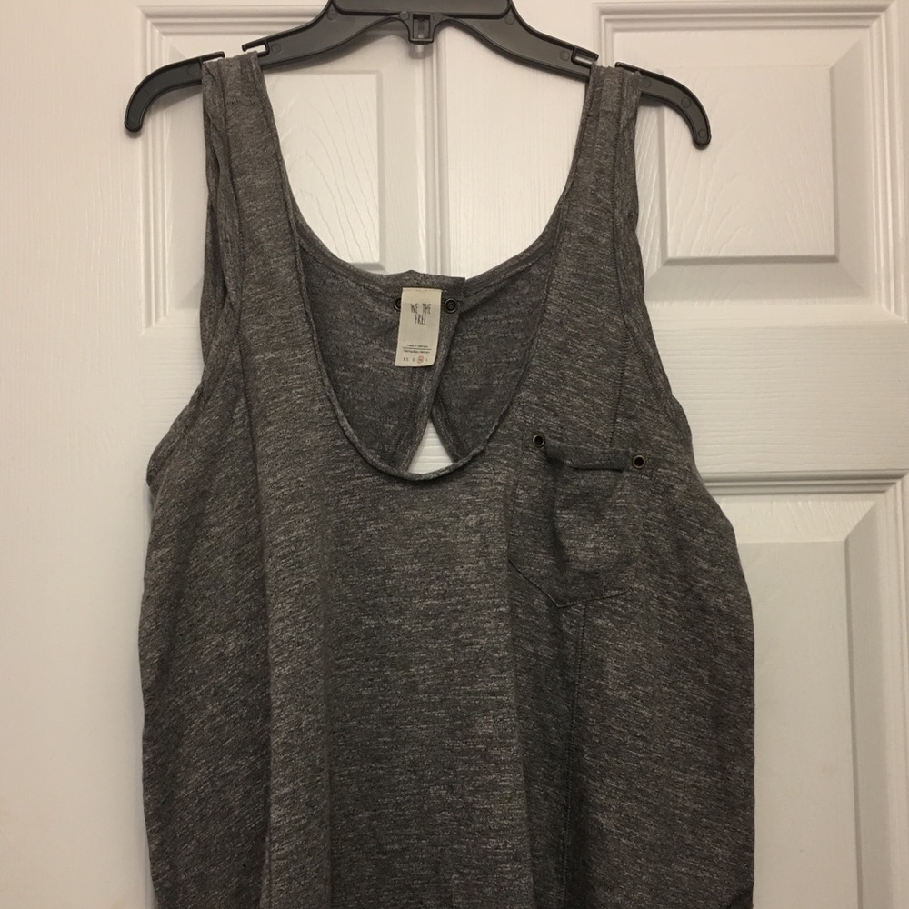 We the Free brand, gray backless tank